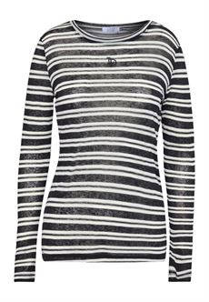 LOVE & DIVINE BLUSE, LOVE1625, BLACK STRIPES